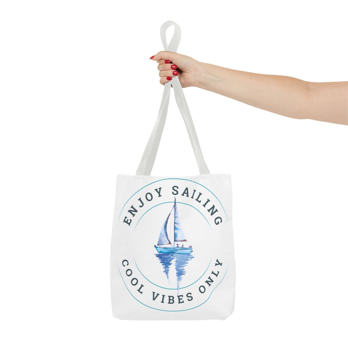 Sailing Tote – Enjoy Sailing, Cool Vibes Only - Image 5