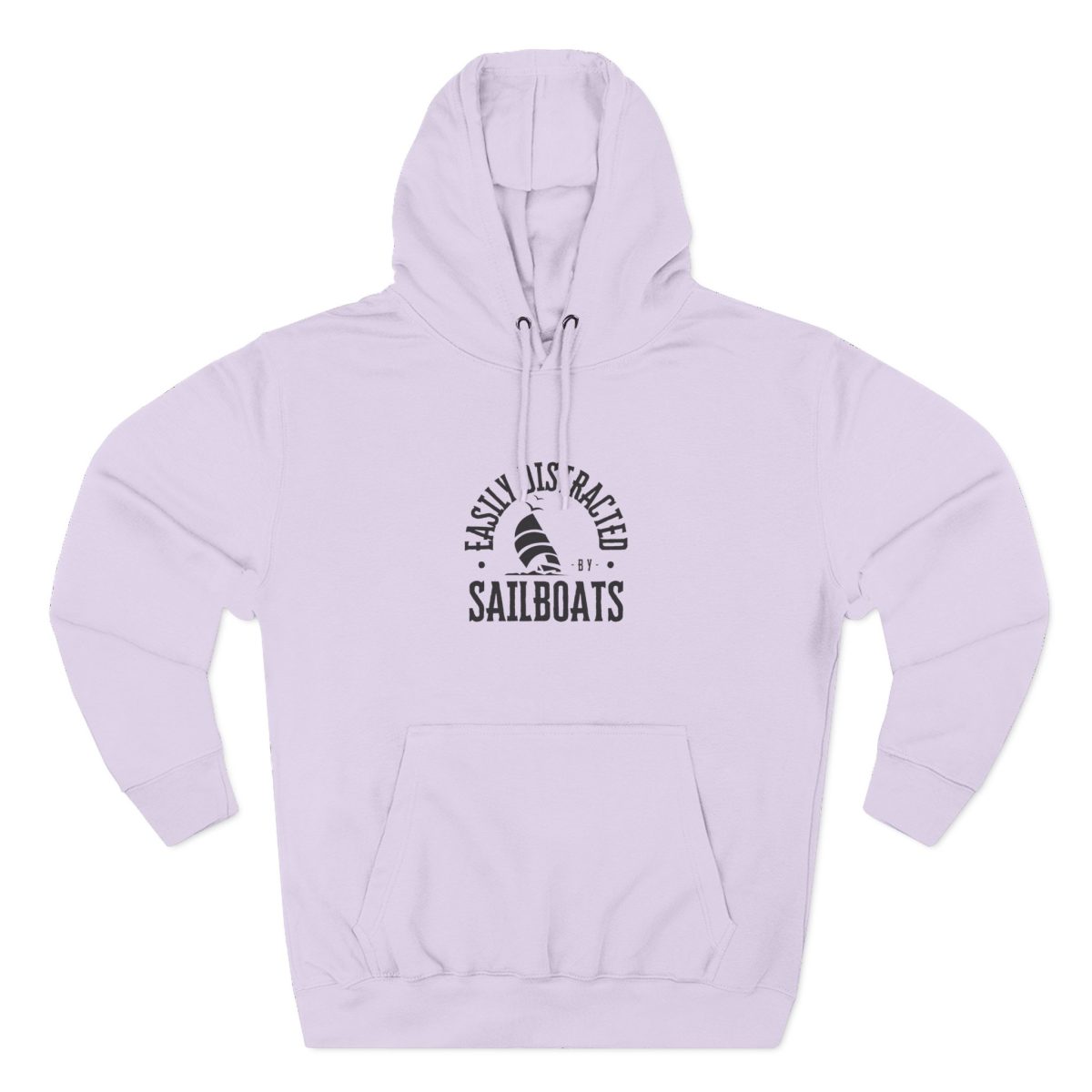 Easily Distracted by Sailboats Lila sailing hoodie for urban sea lovers