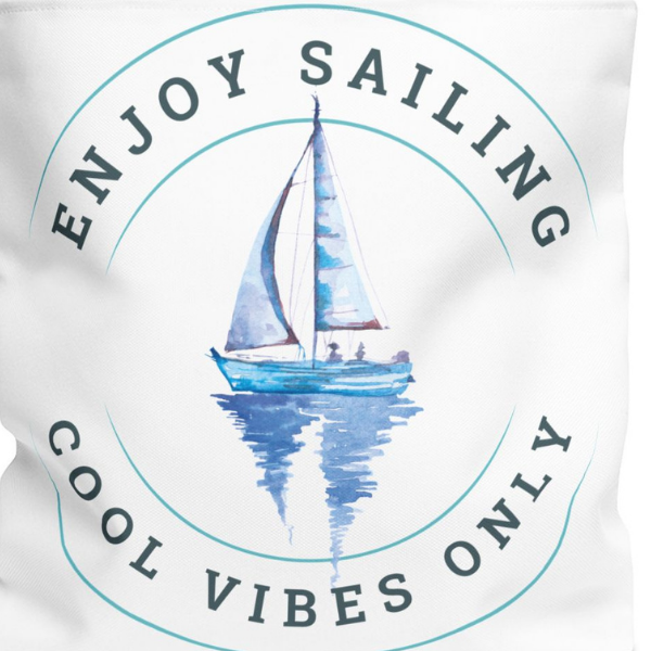 Sailing Tote – Enjoy Sailing, Cool Vibes Only - Image 2