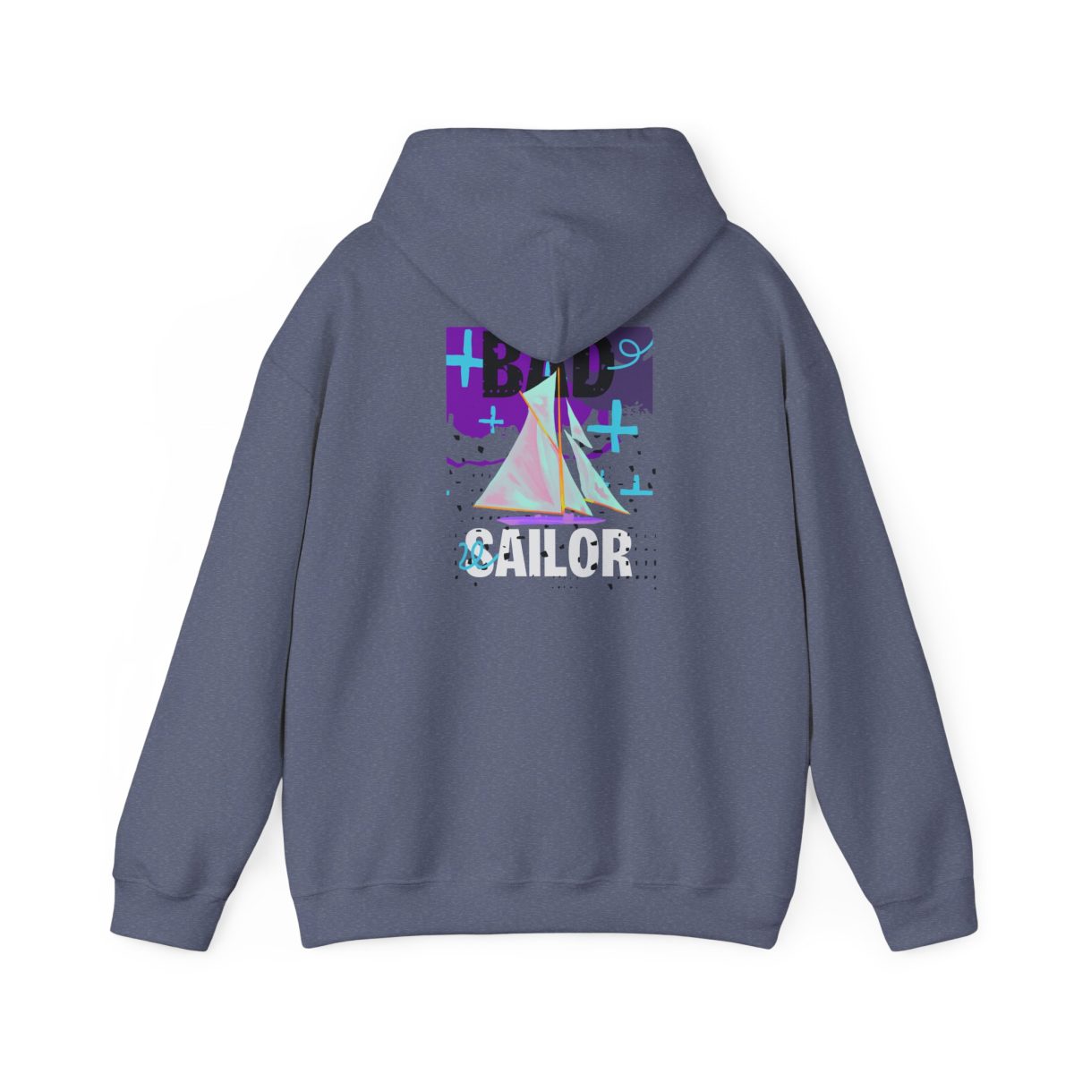 Bad Sailor Midnight nautical design hoodie for urban sea lovers