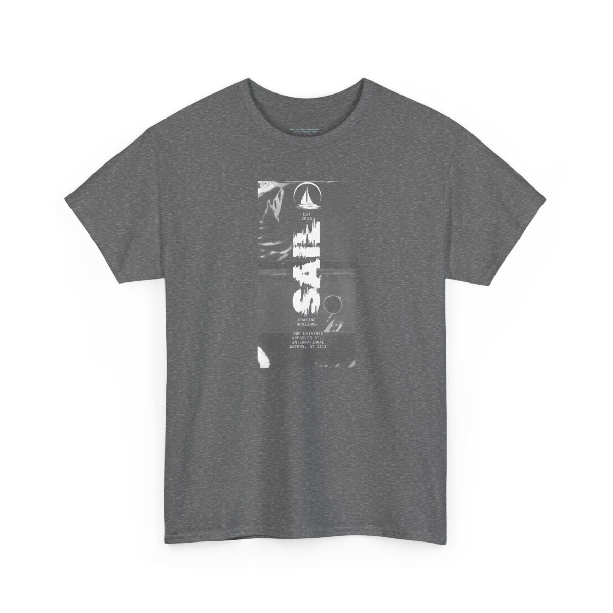 grey minimalist sailing t-shirt vintage SAIL