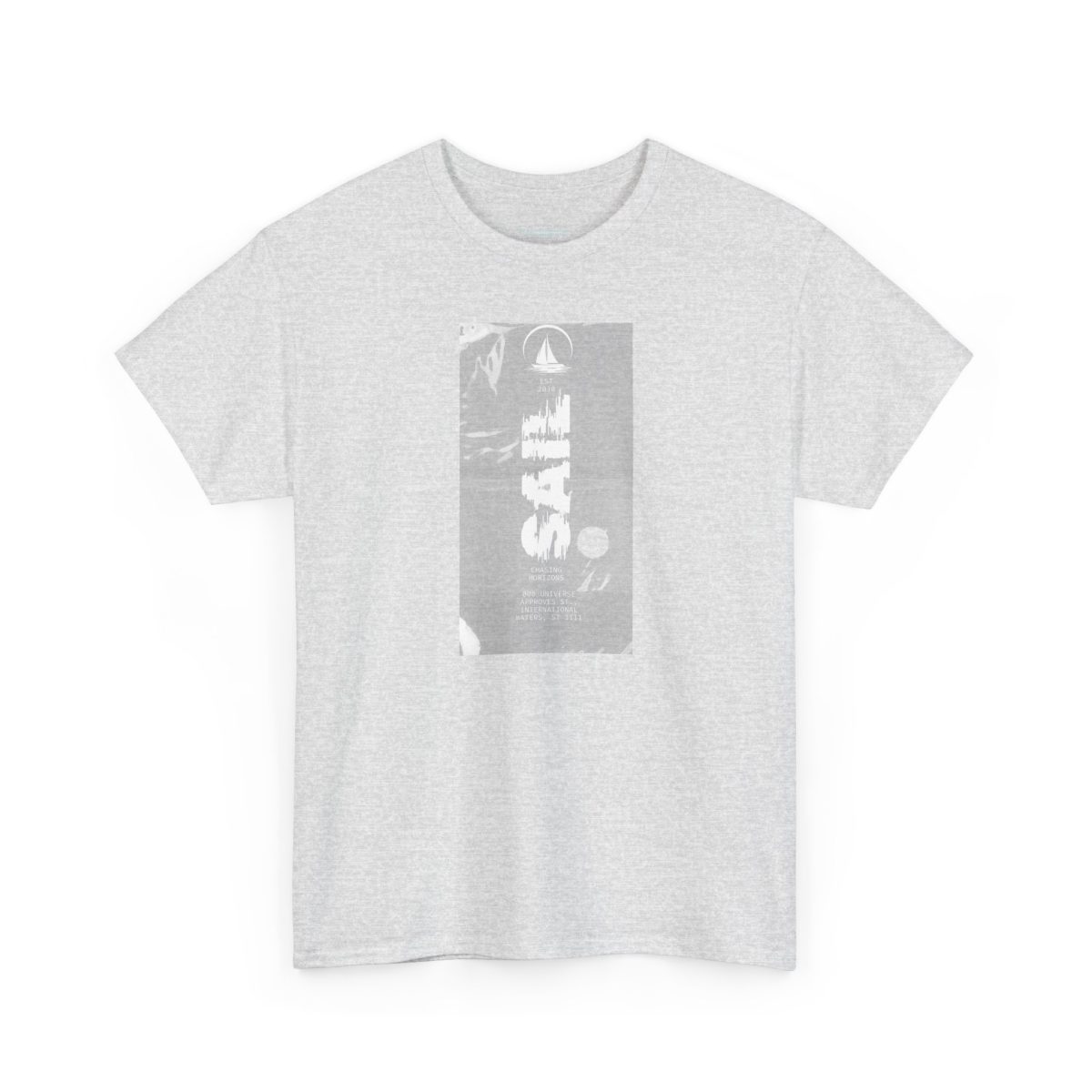 light grey minimalist sailing t-shirt vintage SAIL