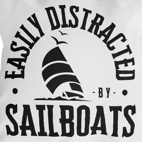 Sailing Waterproof Pillow – Easily Distracted by Sailboats - Image 2