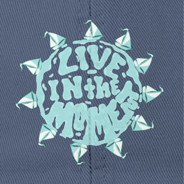 Sailing Cap – Live in the Moment Aquamarine - Image 2