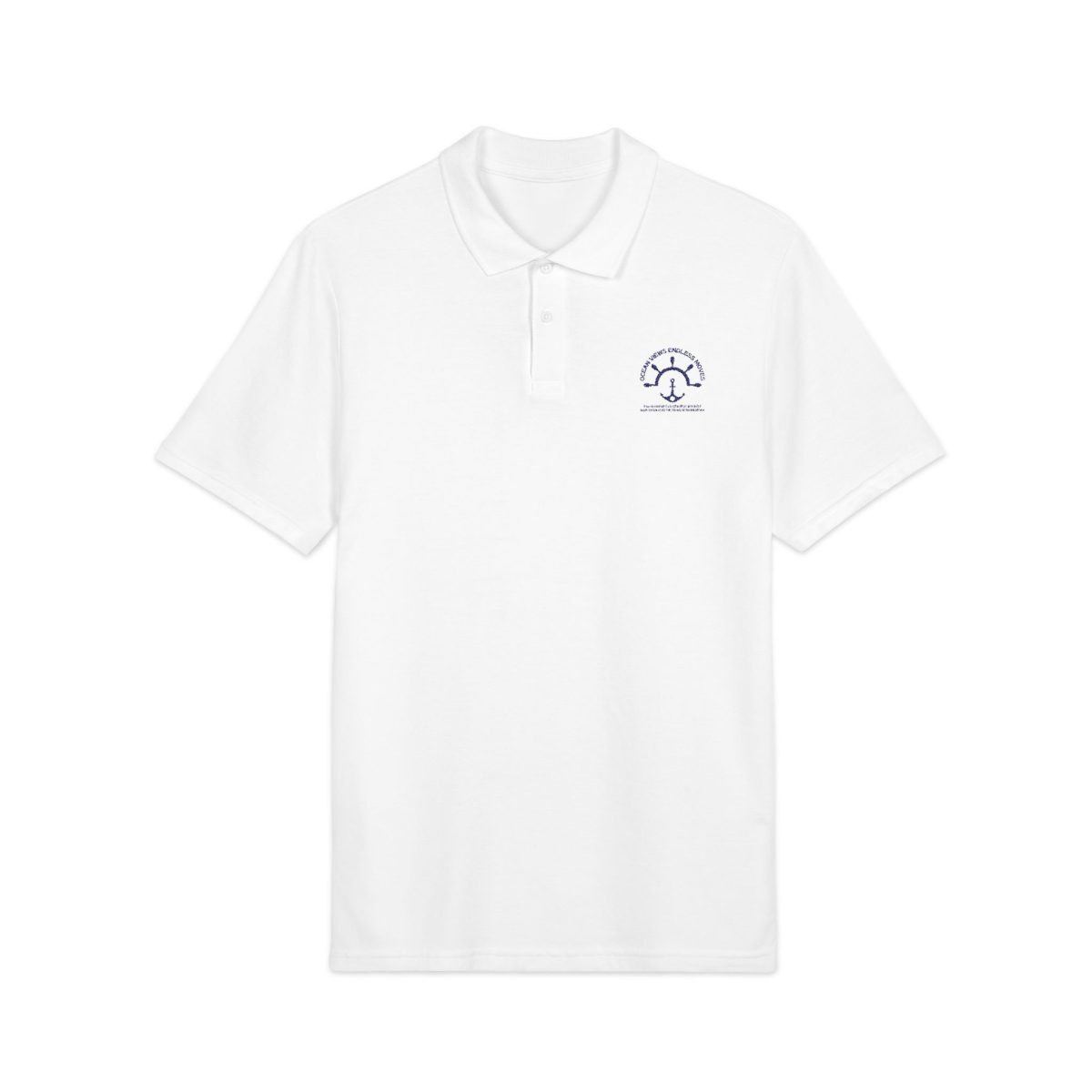 Embroidered Anchor Polo Shirt – Nautical Chest Logo - Image 3