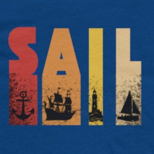 Cool Sailing T-Shirt – Sail Sunset - Image 2
